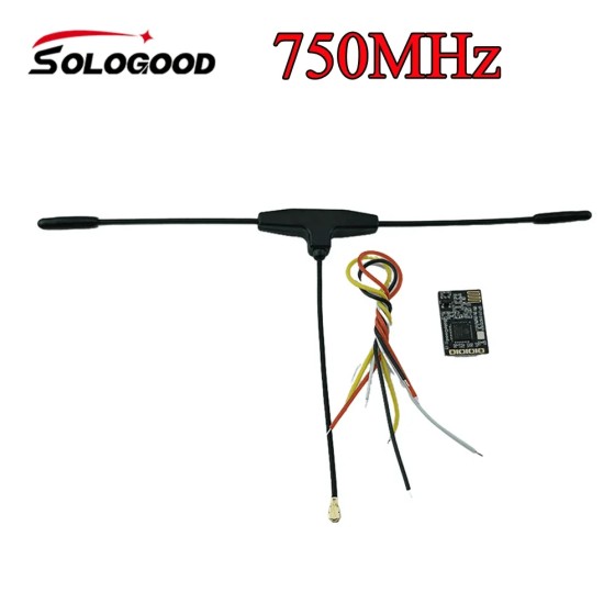 Hot Sales SoloGood ELRS 750MHz 868MHz With T Type Antenna MCU ESP8285 50mW Telemetry Power for RC Racing Long Range Drone UAV